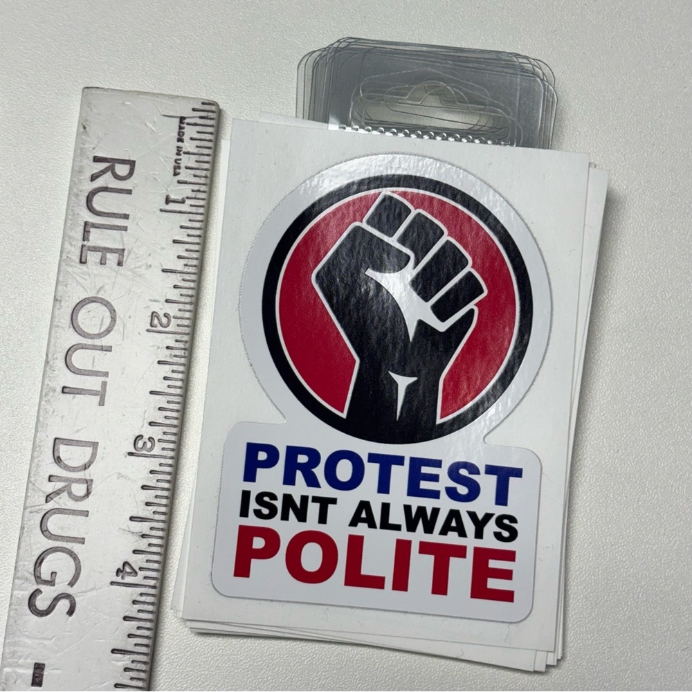 Small Protest Sticker